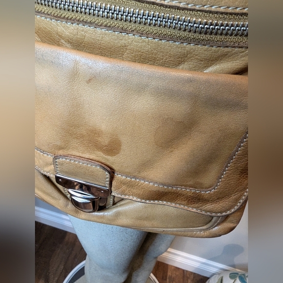 Roots Canada Brown distressed rustic leather convertible bag Large - Picture 6 of 15